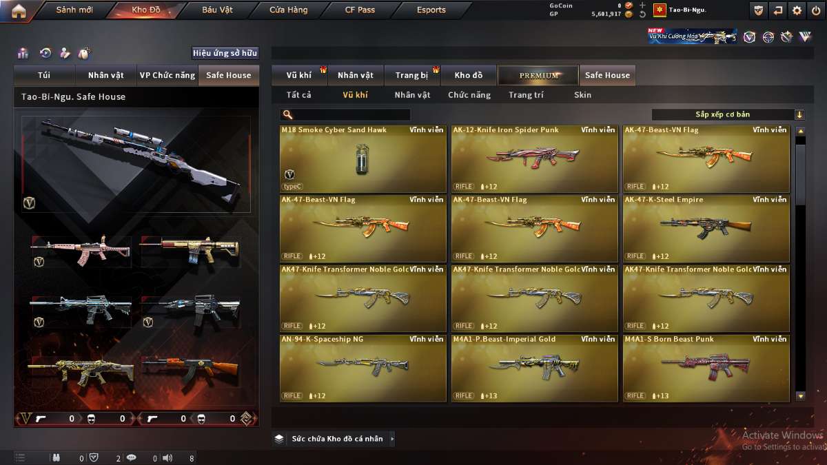 shop acc cf uy tin gia re